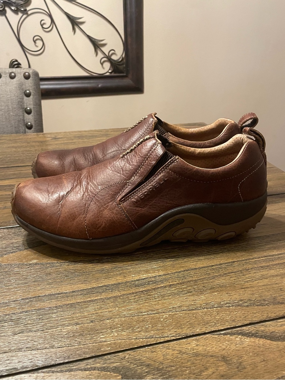 Merrell Jungle Moc Crafted Leather Slip On Shoes Men’s 13 Brown J003087 Outdoor